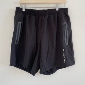Second Skin Men’s Black Pull On Shorts Size XL